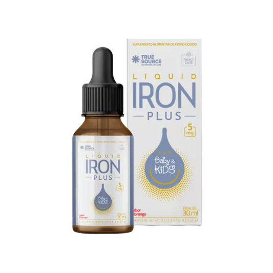 IRON PLUS FOR BABY E KIDS 30ML SABOR MORANGO - TRUE SOURCE