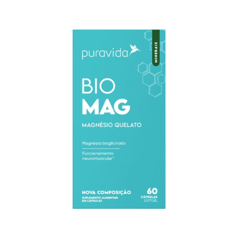 BIO MAGNESIO QUELATO 60 CAPSULAS PURA VIDA