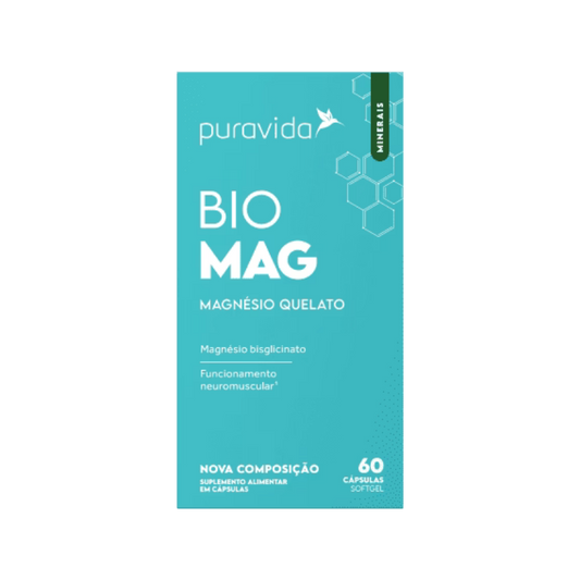 BIO MAGNESIO QUELATO 60 CAPSULAS PURA VIDA