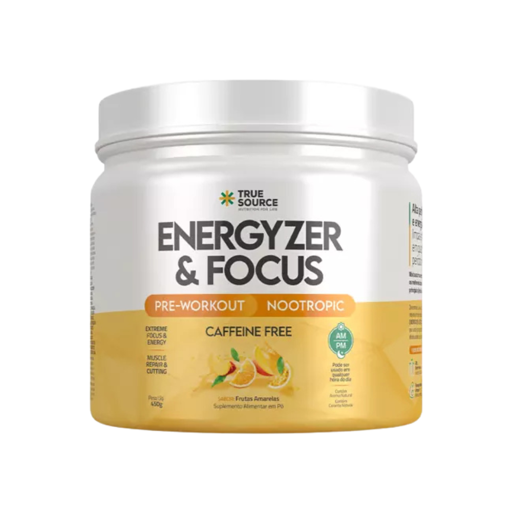 TRUE ENERGYZER & FOCUS FRUTAS AMARELAS 450G TRUE SOURCE