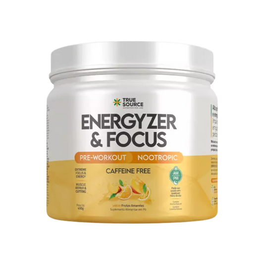 TRUE ENERGYZER & FOCUS FRUTAS AMARELAS 450G TRUE SOURCE