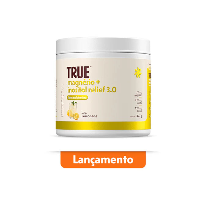 MAGNESIO + INOSITOL 3.0 SEM MELATONINA LEMONADE 350G TRUE SOURCE