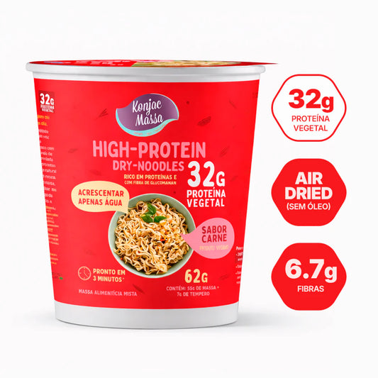 MASSA MISTA INSTANTANEA CUP PROTEICA KONJAC MASSA SABOR CARNE KONJAC