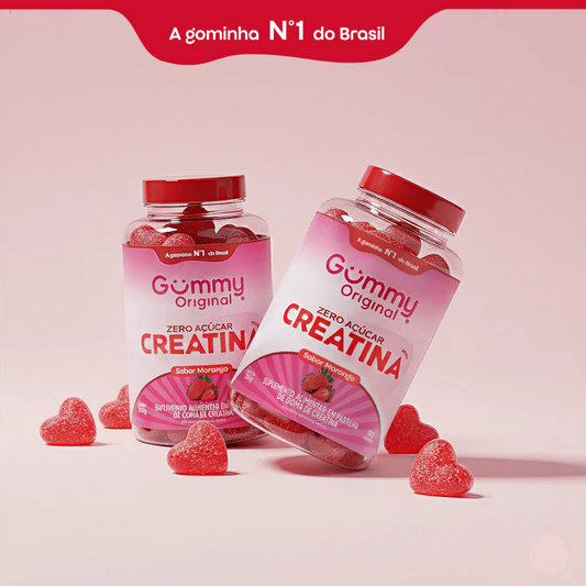 CREATINA GUMMY COM 90 - MORANGO