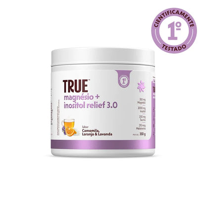 TRUE MAGNÉSIO INOSITOL RELIEF 3.0 CAMOMILA E LAVANDA 350G TRUE  SOURCE