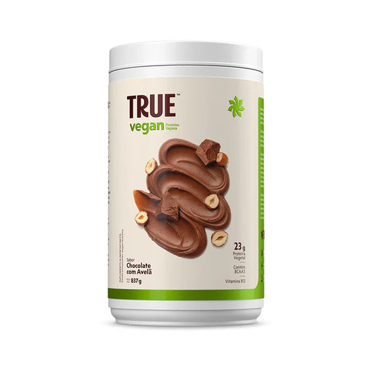 PROTEINA TRUE VEGAN CHOCOLATE COM AVELA 837G TRUE SOURCE