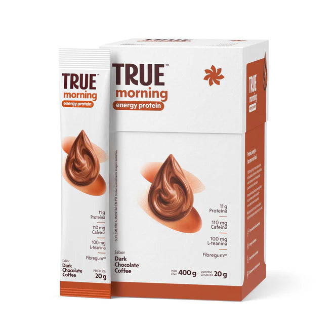TRUE MORNING ENERGY PROTEIN SABOR DARK CHOCOLATE COFFEE 20G