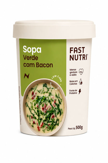 SOPA VERDE LOW CARB COM BACON