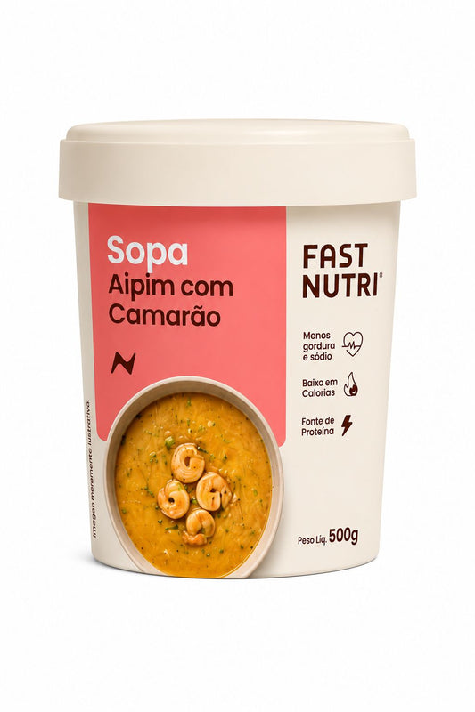 SOPA DE AIPIM COM CAMARÃO