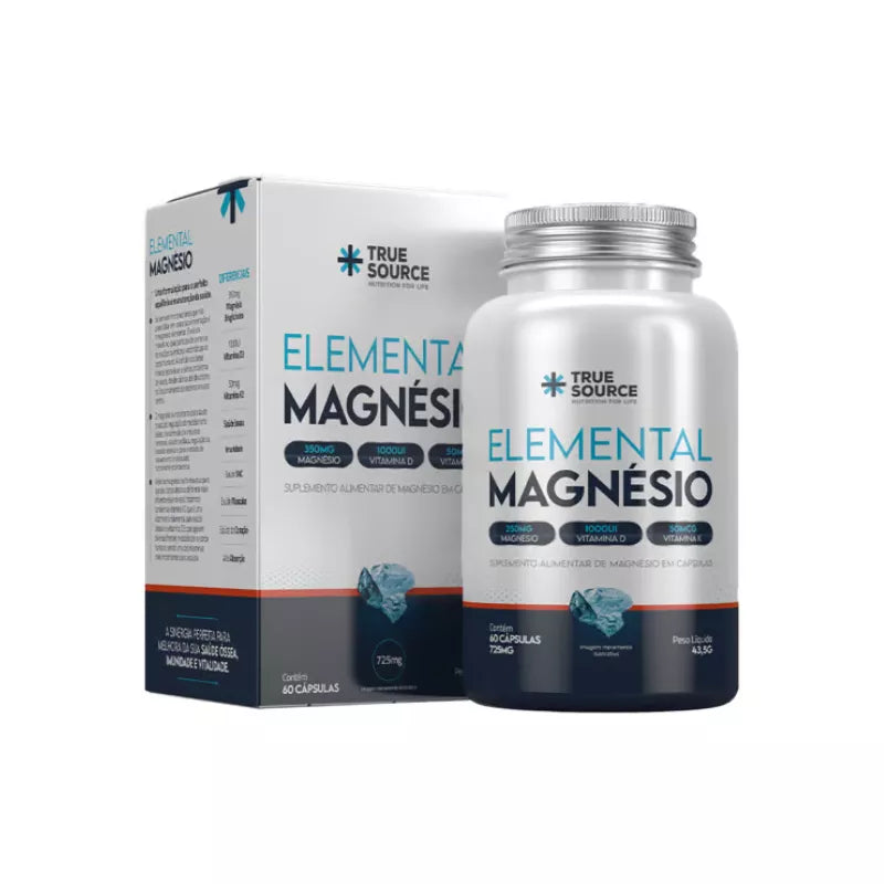 ELEMENTAL MAGNESIO 725MG 60 CAPS - TRUE SOURCE
