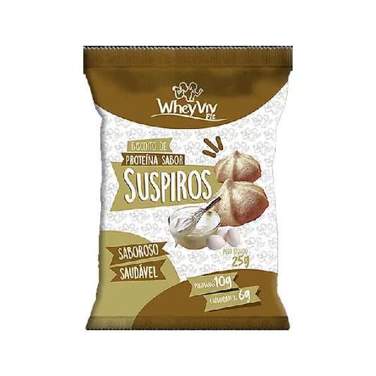 BISCOITO WHEY PROTEIN SUSPIRO WHEYVIV 25G