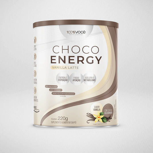 CHOCO ENERGY SABOR VANILLA LATTE 220G 100% VOCE