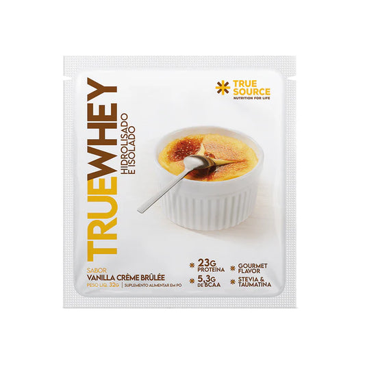 PROTEINA TRUE WHEY DOSE UNICA VANILLA CREME BRULEE 32G SACHE TRUE SOURCE