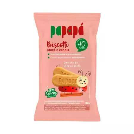 BISCOITO DE MAÇA E CANELA 60G PAPAPA