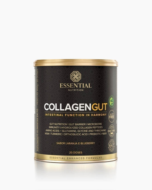 COLLAGEN GUT LARANJA E BLUEBERRY LATA 400G ESSENTIAL