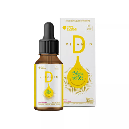 VITAMINA D FOR BABY E KIDS 30ML SABOR FRAMBOESA - TRUE SOURCE