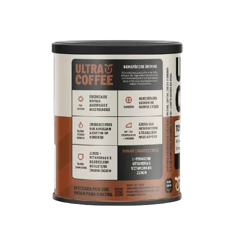 CAFÉ ULTRACOFFEE SABOR CHOCOLATE 220G -  PLANT POWER