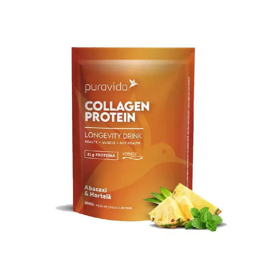 COLLAGEN PROTEIN ABACAXI E HORTELA PURA VIDA 450G
