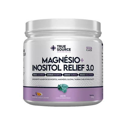 TRUE MAGNÉSIO INOSITOL RELIEF 3.0 CAMOMILA E LAVANDA 350G TRUE  SOURCE