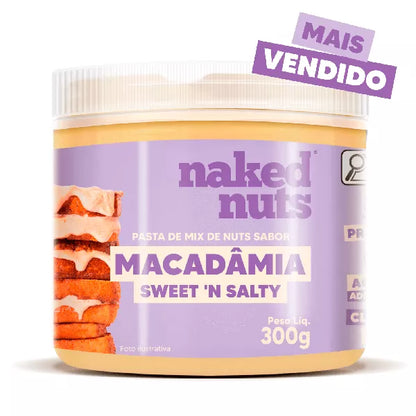 PASTA DE MIX DE NUTS E  MACADÂMIA 300G NAKED NUTS