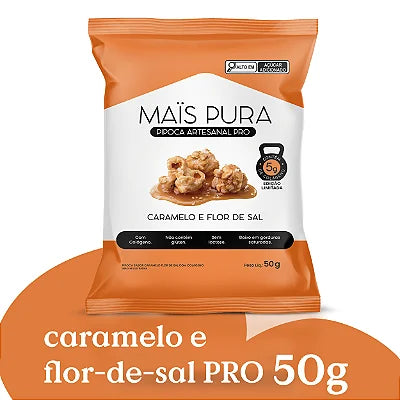 PIPOCA CARAMELO E FLOR DE SAL PROTEICA 50G