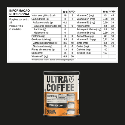 ULTRACOFFEE PLANT POWER CAPPUCCINO SACHE