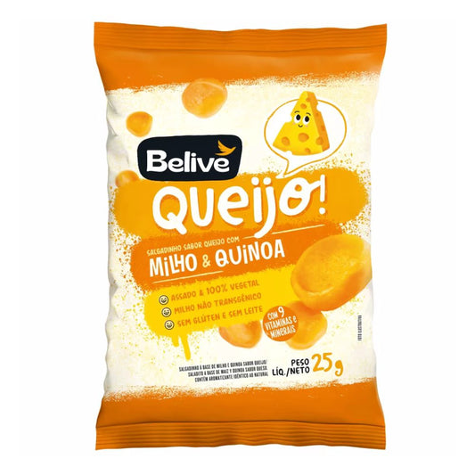 SNACK BELIVE MILHO QUINOA QUEIJO 25G