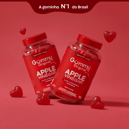 GUMMY VINAGRE DE MACA COM 60 - CEREJA